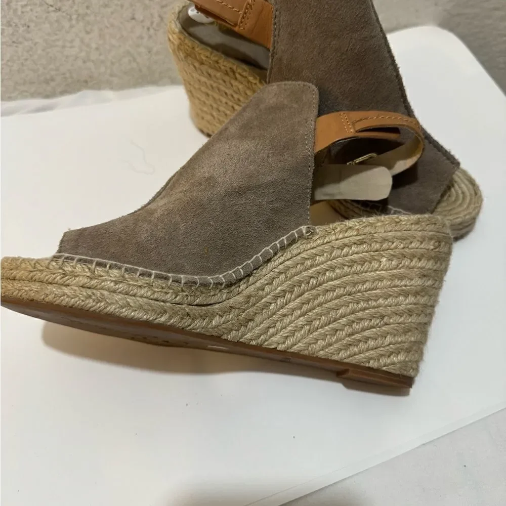 Seychelles 'Charismatic' Suede Wedge Peep Toe